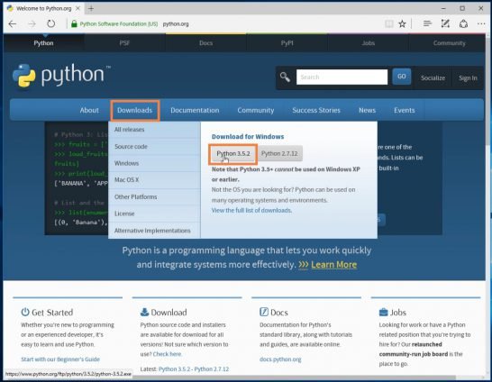 Как установить python на windows xp