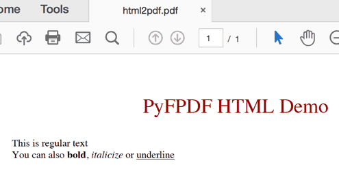 Создание PDF при помощи PyFPDF и Python
